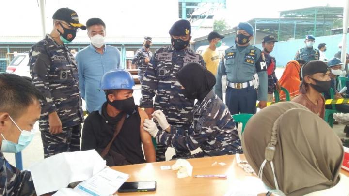 Lanal Lampung Suntikan 1000 Dosis Vaksin Ke-2